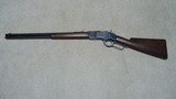 FINE CONDITION 1873 2ND. MOD. 22" ROUND BARREL FULL MAGAZINE , SHOTGUN BUTT SHORT RIFLE, .38-40 #64XXX, MADE 1881 - 2 of 20
