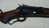 FIRST YEAR PRODUCTION, LONG TANG MODEL 71 DELUXE .348 CALIBER RIFLE WITH BOLT PEEP SIGHT, SUPER GRADE SLING SWIVELS AND SLING, #6XXX, MADE 1936 - 3 of 21