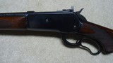 FIRST YEAR PRODUCTION, LONG TANG MODEL 71 DELUXE .348 CALIBER RIFLE WITH BOLT PEEP SIGHT, SUPER GRADE SLING SWIVELS AND SLING, #6XXX, MADE 1936 - 4 of 21