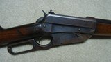 1895 .405 WCF CALIBER WITH SPECIAL ORDER LONG LYMAN RECEIVER SIGHT AND SHOTGUN BUTT, #421XXX, MADE 1925. - 3 of 22