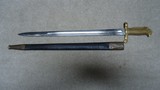 1870 USN MARKED BAYONET AND LEATHER SCABBARD FOR REM./SPRINGFIELD 1870 ROLLING BLOCK NAVY .50-70 RIFLE - 2 of 20