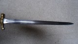 1870 USN MARKED BAYONET AND LEATHER SCABBARD FOR REM./SPRINGFIELD 1870 ROLLING BLOCK NAVY .50-70 RIFLE - 8 of 20