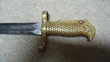 1870 USN MARKED BAYONET AND LEATHER SCABBARD FOR REM./SPRINGFIELD 1870 ROLLING BLOCK NAVY .50-70 RIFLE - 3 of 20