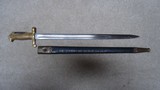 1870 USN MARKED BAYONET AND LEATHER SCABBARD FOR REM./SPRINGFIELD 1870 ROLLING BLOCK NAVY .50-70 RIFLE - 1 of 20