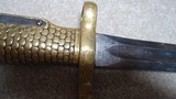 1870 USN MARKED BAYONET AND LEATHER SCABBARD FOR REM./SPRINGFIELD 1870 ROLLING BLOCK NAVY .50-70 RIFLE - 7 of 20
