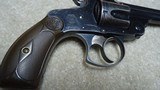 VERY FINE CONDITION, DESIRABLE BLUE FINISH .38 DOUBLE ACTION 4TH MODEL REVOLVER, #471XXX, MADE 1895-1909. - 12 of 19
