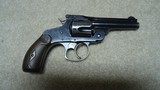 VERY FINE CONDITION, DESIRABLE BLUE FINISH .38 DOUBLE ACTION 4TH MODEL REVOLVER, #471XXX, MADE 1895-1909. - 1 of 19