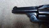 VERY FINE CONDITION, DESIRABLE BLUE FINISH .38 DOUBLE ACTION 4TH MODEL REVOLVER, #471XXX, MADE 1895-1909. - 9 of 19