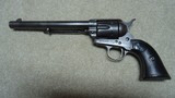 SINGLE ACTION ARMY IN DESIRABLE .45 COLT WITH 7 1/2" BARREL, WITH COLT FACTORY LETTER, #186XXX, SHIPPED 1899 - 2 of 16