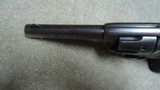 BISLEY IN DESIRABLE .44-40 CALIBER WITH 4 3/4" BARREL, WITH COLT FACTORY LETTER, #259XXX, MADE 1904. - 4 of 15