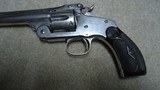 FASCINATING, TEXAS SHIPPED NEW MODEL No. 3 .44 RUS. CAL. REVOLVER WITH SCARCE 5" BARREL, S&W FACTORY LETTER - 12 of 19
