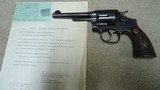 .38 HAND EJECTOR M&P 1905, 4TH CHANGE WITH NOTARIZED FAMILY HISTORY, #561XXX - 1 of 15