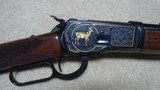  WINCHESTER 1892 "HIGH GRADE" ENGRAVED AND GOLD INLAYED .45 COLT CALIBER RIFLE, NEW IN BOX, #NTH 01XX - 3 of 17
