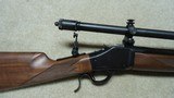 WINCHESTER "LIMITED SERIES" 1885 SINGLE SHOT HIGH WALL RIFLE IN .32-40 CAL, FITTED WITH A WM. MALCOLM 3X SCOPE - 3 of 23
