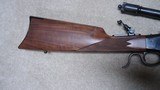 WINCHESTER "LIMITED SERIES" 1885 SINGLE SHOT HIGH WALL RIFLE IN .32-40 CAL, FITTED WITH A WM. MALCOLM 3X SCOPE - 7 of 23