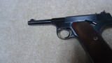 PRE-WAR COLT WOODSMAN .22 AUTO PISTOL, 4 1/2" BARREL, #142XXX, MADE 1940 - 10 of 17