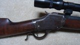MODEL 1885 HIGHWALL WITH 26" No. 1 CONTOUR OCTAGON BARREL, RELINED TO .22 HORNET, #43XXX, MADE 1890 - 3 of 22
