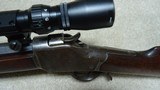 MODEL 1885 HIGHWALL WITH 26" No. 1 CONTOUR OCTAGON BARREL, RELINED TO .22 HORNET, #43XXX, MADE 1890 - 5 of 22