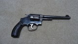 EARLY 1902 1ST CHANGE, .38 SPECIAL MILITARY AND POLICE REVOLVER WITH 6 1/2" BARREL, #54XXX, ONLY MADE 1903-1904 - 1 of 17