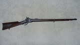 SHARPS  NEW MOD. 1859 .52 CAL. PERC. CIVIL WAR 3-BAND MILITARY RIFLE , U.S. ARMY CONTACT WITH SABER BAYONET LUG - 1 of 23