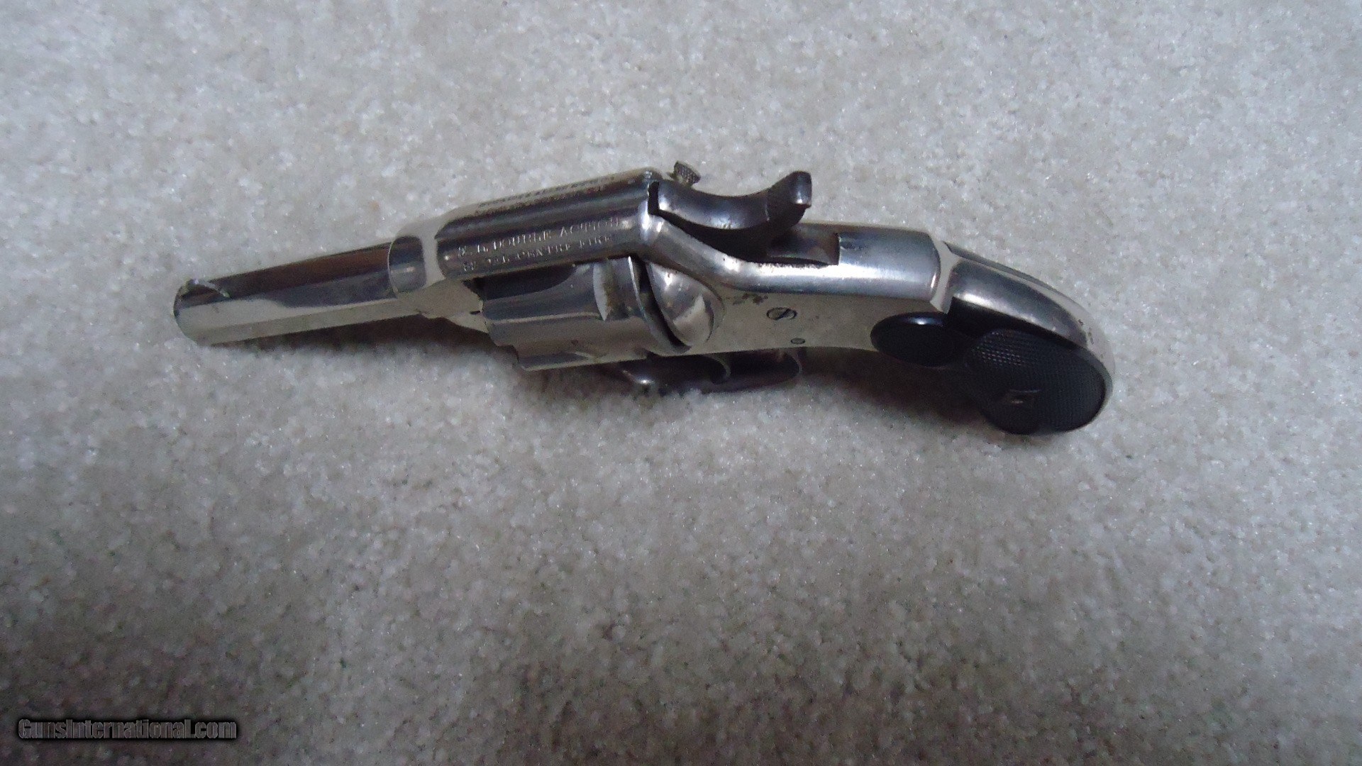 VERY FINE CONDITION HOPKINS & ALLEN X. L. DOUBLE ACTION .32 CENTER FIRE  REVOLVER, MADE BEFORE 1896.