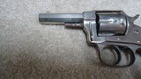 VERY FINE CONDITION HOPKINS & ALLEN "X. L. DOUBLE ACTION" .32 CENTER FIRE REVOLVER, MADE BEFORE 1896 - 10 of 14