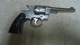 EARLY AND RARE NICKEL FINISH .32-20 CALIBER ARMY SPECIAL REVOLVER WITH 4" BARREL, #350XXX, MADE 1913 - 2 of 14