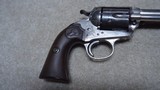 EXTREMELY RARE FACTORY NICKEL FINISHED BISLEY, .45 COLT WITH 7 1/2" BARREL, FACTORY LETTER, #209XXX, MADE 1901 - 13 of 17