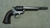 EXTREMELY RARE FACTORY NICKEL FINISHED BISLEY, .45 COLT WITH 7 1/2" BARREL, FACTORY LETTER, #209XXX, MADE 1901 - 1 of 17