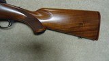 EARLY 2ND. YEAR PRODUCTION RUGER FLAT BOLT MODEL 77 IN RARE .350 REM. MAGNUM CALIBER, #70-20XXX, MADE 1970. - 11 of 21