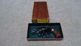 VERY EARLY, FIRST FULL YEAR PRODUCTION AGENT 2" SNUB-NOSE REVOLVER WITH BOX MADE 1956 - 1 of 8