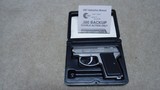  AMT "BACKUP"
DA ONLY STAINLESS .380 PISTOL, MADE LATE 1970s-1980s, WITH ORIGINAL BOX, MANUAL, WARRANTY CARD - 6 of 6