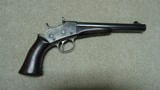 VERY FINE CONDITION REMINGTON 1871 U. S. ARMY .50 CALIBER CENTER FIRE ROLLING BLOCK PISTOL - 2 of 18