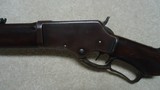 MARLIN 1881 DELUXE RIFLE, CHECKERED PISTOL GRIP AND FOREND, RARE CRESCENT BUTT, DOUBLE SET TRIGGERS C.1889 - 4 of 20