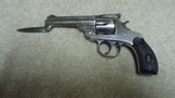  UNUSUAL HARRINGTON & RICHARDSON AUTOMATIC EJECT REVOLVER WITH FOLDING KNIFE ATTACHMENT - 1 of 15