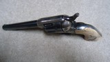 HIGH CONDITION, SCARCE CALIBER SINGLE ACTION ARMY, .38 COLT, 5 1/2" BARREL, FACTORY LETTER, #352XXX, MADE 1929 - 3 of 19
