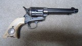 HIGH CONDITION, SCARCE CALIBER SINGLE ACTION ARMY, .38 COLT, 5 1/2" BARREL, FACTORY LETTER, #352XXX, MADE 1929