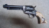 HIGH CONDITION, SCARCE CALIBER SINGLE ACTION ARMY, .38 COLT, 5 1/2" BARREL, FACTORY LETTER, #352XXX, MADE 1929 - 2 of 19