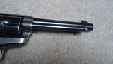 HIGH CONDITION, SCARCE CALIBER SINGLE ACTION ARMY, .38 COLT, 5 1/2" BARREL, FACTORY LETTER, #352XXX, MADE 1929 - 16 of 19