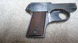 EXCELLENT 4-BARREL MOSSBERG "BROWNIE" DERRINGER-STYLE .22 LR POCKET PISTOL, #29XXX, MADE 1920-1932. - 10 of 16