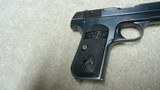 FINE CONDITION MODEL 1908 .380 POCKET HAMMERLESS AUTO PISTOL, #72XXX, MADE 1925 - 11 of 15