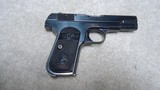 FINE CONDITION MODEL 1908 .380 POCKET HAMMERLESS AUTO PISTOL, #72XXX, MADE 1925 - 1 of 15