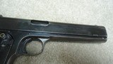 VERY FINE CONDITION SCARCE MODEL 1902 SPORTING AUTO PISTOL, .38ACP, #10XXX, MADE 1907 - 11 of 14