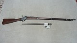 REMINGTON ROLLING BLOCK .50-70 NEW YORK STATE CONTRACT MILITARY RIFLE WITH BAYONET/SHEATH, MADE C.1871 - 1 of 23