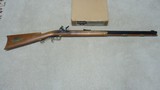 VERY EARLY  THOMPSON-CENTER  FLINTLOCK HAWKEN RIFLE IN VERY LIMITED PRODUCTION .45 CALIBER, #2XXX - 1 of 21