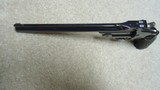 ANTIQUE, BRIGHT BLUE RARE 1891 SINGLE SHOT TARGET PISTOL, .22 LONG RIFLE, 8