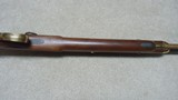  JONATHAN BROWNING MOUNTAIN RIFLE IN .50 CALIBER PERCUSSION WITH BRASS MOUNTINGS. - 17 of 22