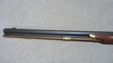  JONATHAN BROWNING MOUNTAIN RIFLE IN .50 CALIBER PERCUSSION WITH BRASS MOUNTINGS. - 15 of 22