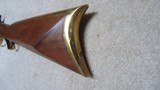  JONATHAN BROWNING MOUNTAIN RIFLE IN .50 CALIBER PERCUSSION WITH BRASS MOUNTINGS. - 12 of 22