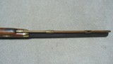  JONATHAN BROWNING MOUNTAIN RIFLE IN .50 CALIBER PERCUSSION WITH BRASS MOUNTINGS. - 18 of 22